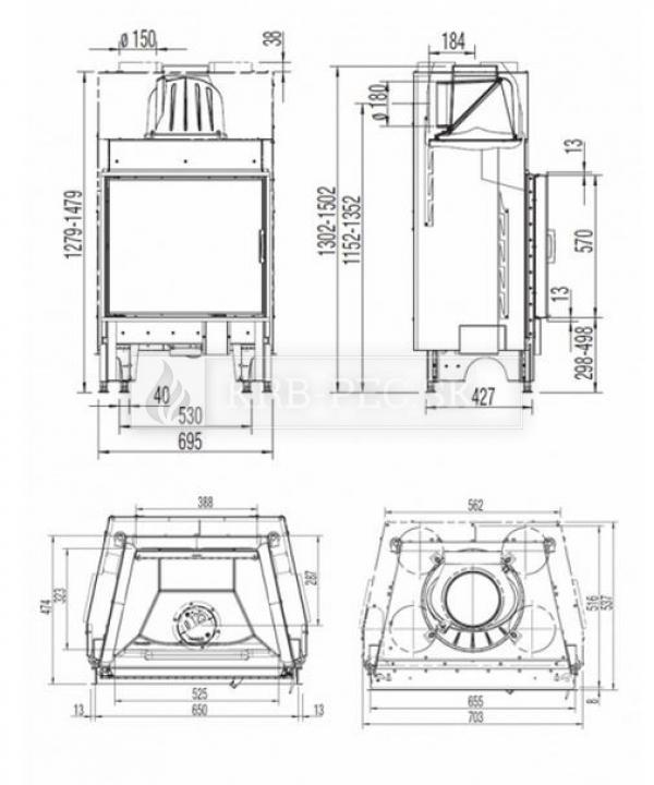 Austroflamm KV 65x57 K