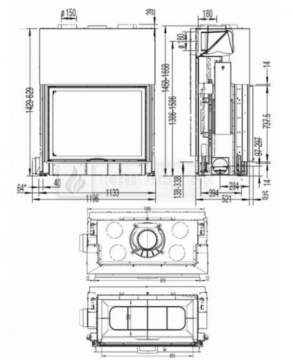 Austroflamm KV 97x74 S