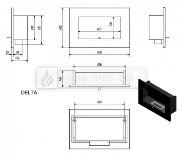 Kratki DELTA horizontal