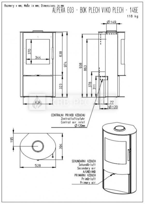 Alpera E03 plech Alpera E03 plech