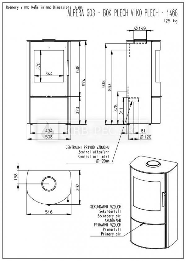 Alpera G03 plech