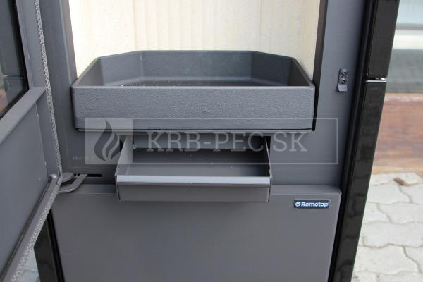 Romotop LAREDO F 01 kvalitné, designové, oceľové krbové kachle a keramikou krb-pec