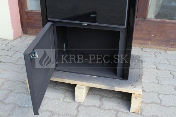 Romotop LAREDO F 01 kvalitné, designové, oceľové krbové kachle a keramikou krb-pec