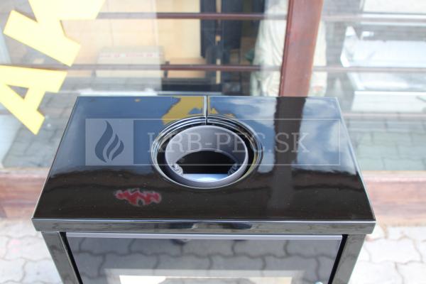 Romotop LAREDO F 01 kvalitné, designové, oceľové krbové kachle a keramikou krb-pec