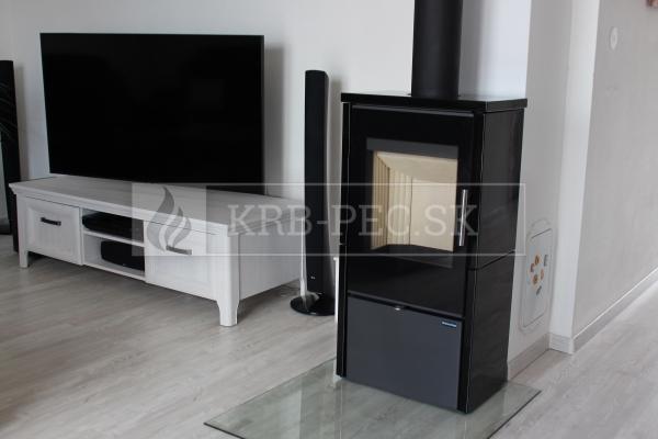 Romotop LAREDO F 01 kvalitné, designové, oceľové krbové kachle a keramikou krb-pec