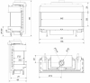 Kratki Leo 100 plynová krbová vložka s trojstranným presklením krb-pec