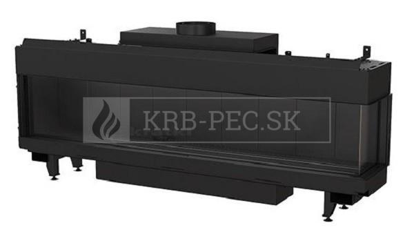 Kratki Leo 200 plynová krbová vložka s rohovým presklením krb-pec