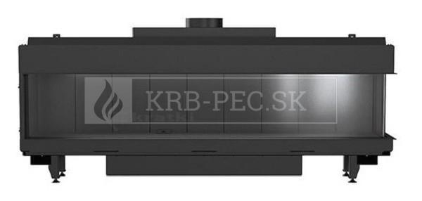 Kratki Leo 200 plynová krbová vložka s rohovým presklením krb-pec