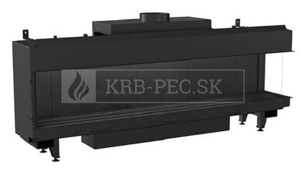 Kratki Leo 200 plynová krbová vložka s rohovým presklením krb-pec