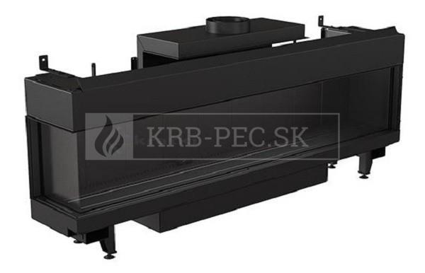 Kratki Leo 200 plynová krbová vložka s rohovým presklením krb-pec