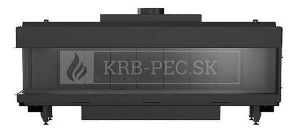 Kratki Leo 200 plynová krbová vložka s rohovým presklením krb-pec