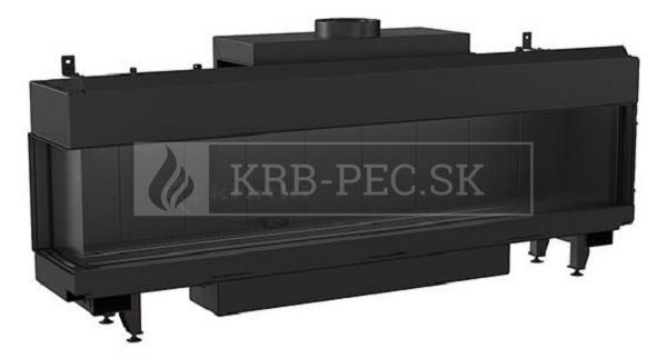 Kratki Leo 200 plynová krbová vložka s rohovým presklením krb-pec