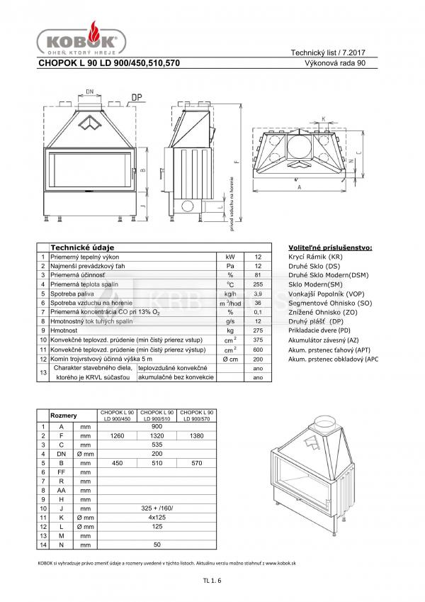 Kobok Chopok L 90 LD 900/450 510 570 krb-pec