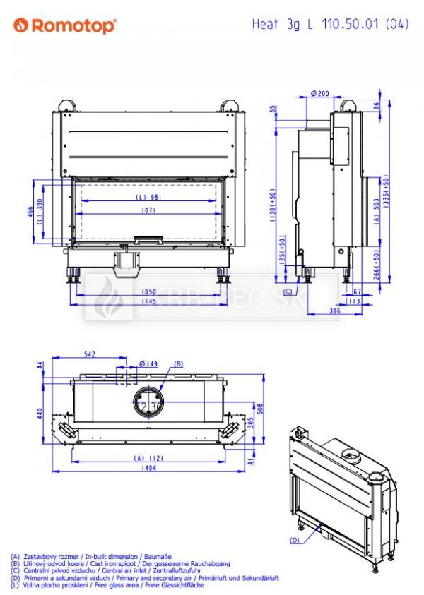 Romotop HEAT 3G L 110.50.04 krb-pec