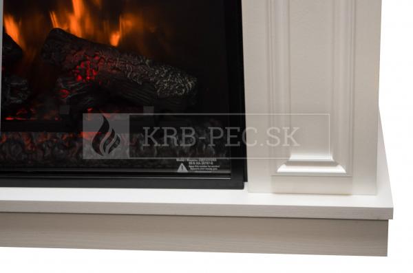 Classic Flame Kemi biely 3D elektrický krb krb-pec