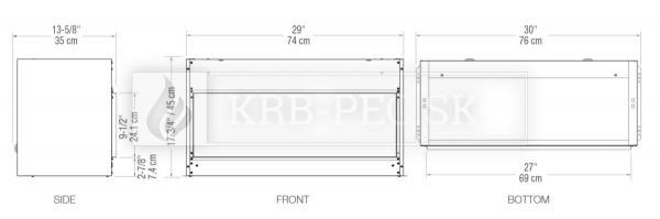 Dimplex Opti V Single elektrický krb krb-pec