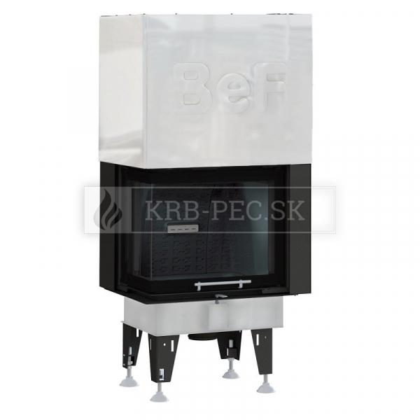 BeF Royal V 7 CL teplovzdušná krbová vložka rohová ľavá s výsuvnými dvierkami krb-pec