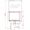 BeF Royal V 7 CL teplovzdušná krbová vložka rohová ľavá s výsuvnými dvierkami krb-pec