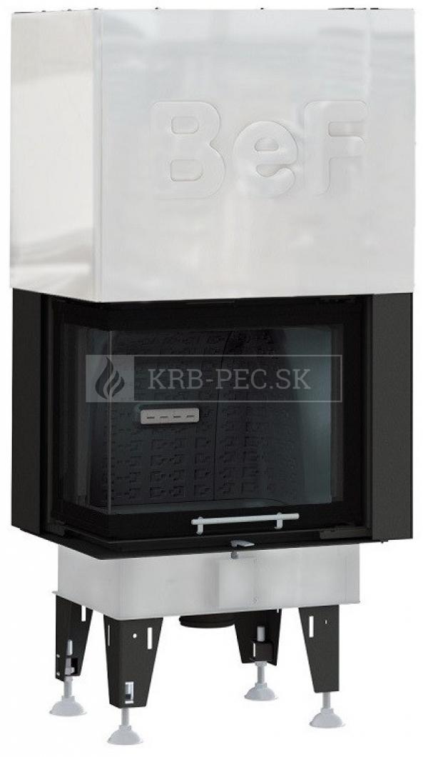 BeF Royal V 7 CL teplovzdušná krbová vložka rohová ľavá s výsuvnými dvierkami krb-pec