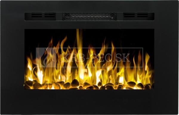 Aflamo Majestic 26 moderný elektrický krb s 3D efektom plameňa krb-pec