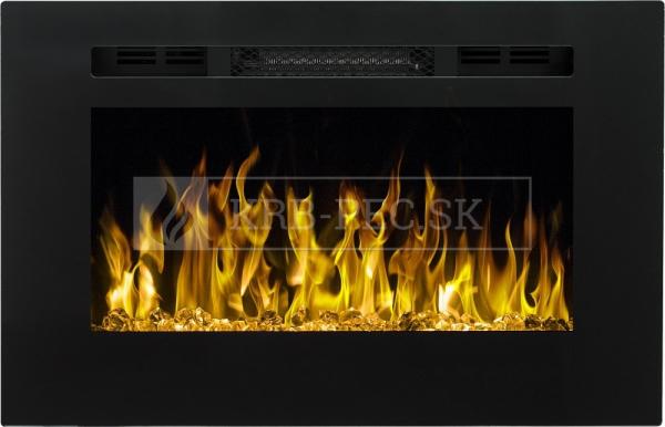 Aflamo Majestic 26 moderný elektrický krb s 3D efektom plameňa krb-pec