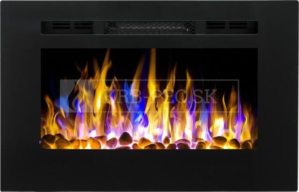 Aflamo Majestic 26 moderný elektrický krb s 3D efektom plameňa krb-pec