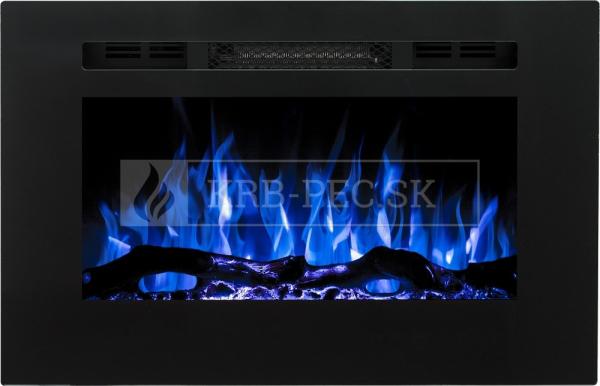 Aflamo Majestic 26 moderný elektrický krb s 3D efektom plameňa krb-pec