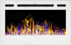 Aflamo Majestic 36 moderný elektrický krb s 3D efektom plameňa biely krb-pec