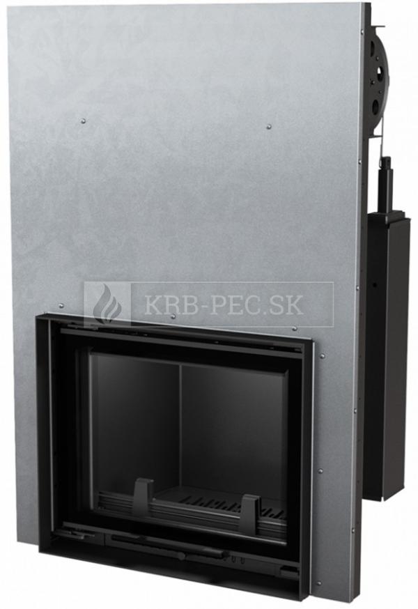 Kratki Antek 8 G DECO W teplovodný krb s výsuvným otváraním dvierok krb-pec