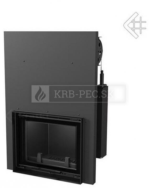 Kratki Antek 8 G DECO W teplovodný krb s výsuvným otváraním dvierok krb-pec