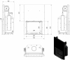 Kratki Antek 8 G DECO W teplovodný krb s výsuvným otváraním dvierok krb-pec