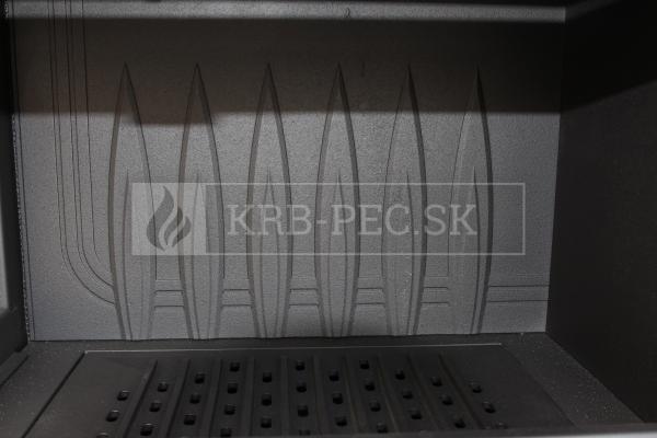 Maja L BS G rohová krb s výsuvným otváraním dvierok ľavé presklenie krb-pec