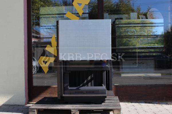 Kratki Maja R BS G rohový krb s výsuvným otváraním dvierok pravé presklenie krb-pec