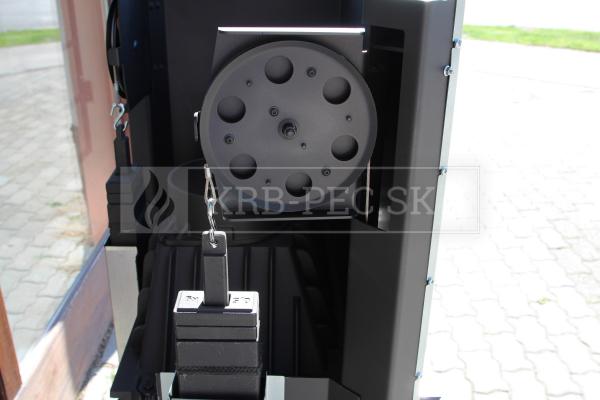 Kratki Maja R BS G rohový krb s výsuvným otváraním dvierok pravé presklenie krb-pec
