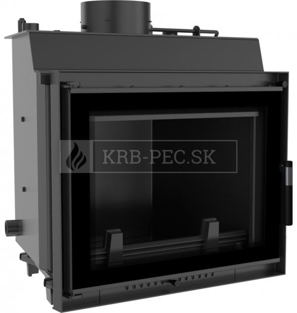 Kratki Eryk DECO W krbová vložka s teplovodným výmenníkom a DECO sklom krb-pec