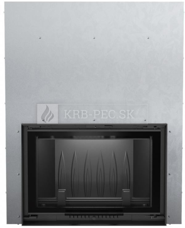 Kratki Wiktor G DECO teplovzdušná krbová vložka s výsuvným otváraním dvierok a DECO sklo krb-pec