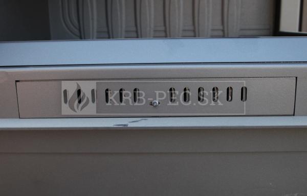 Kratki Zuzia P DECO BS G rohová krbová vložka gilotína s dekoratívnym sklom pravé krb-pec