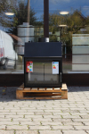 Kratki Zuzia 15 DECO W krbová vložka s teplovodným výmenníkom a DECO sklom krb-pec