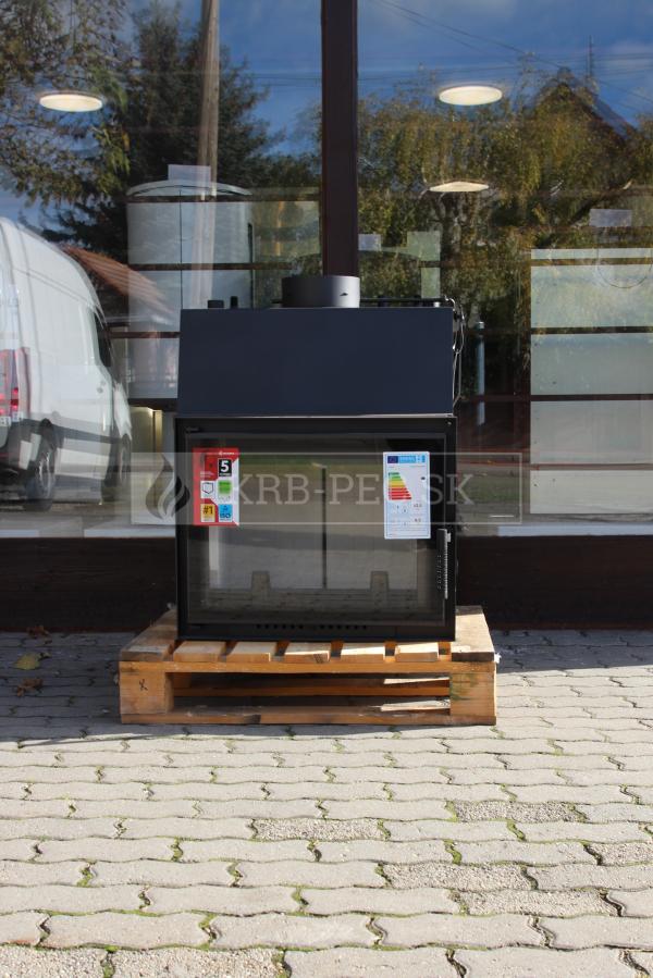 Kratki Zuzia 15 DECO W krbová vložka s teplovodným výmenníkom a DECO sklom krb-pec
