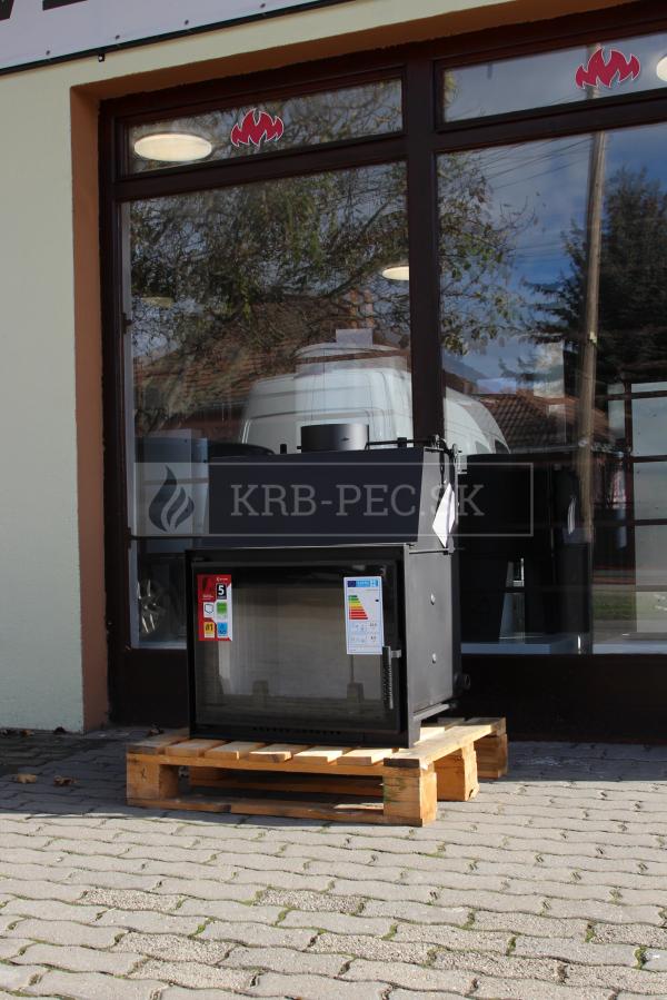 Kratki Zuzia 15 DECO W krbová vložka s teplovodným výmenníkom a DECO sklom krb-pec