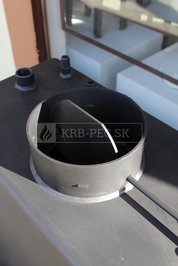 Kratki Zuzia 15 DECO W krbová vložka s teplovodným výmenníkom a DECO sklom krb-pec