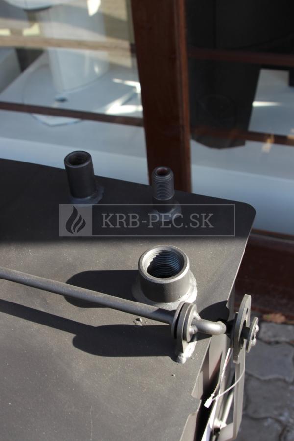 Kratki Zuzia 15 DECO W krbová vložka s teplovodným výmenníkom a DECO sklom krb-pec