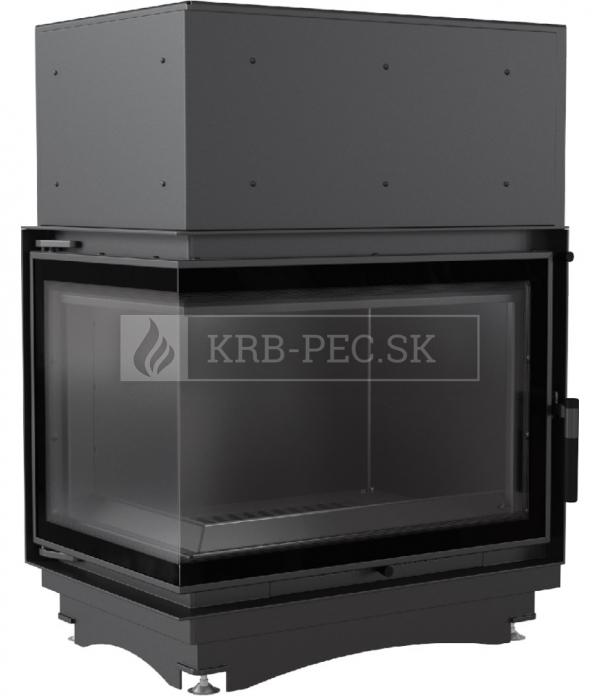 Kratki Zuzia 15 DECO L BS W teplovodná krbová vložka ľavé bočné presklenie DECO krb-pec