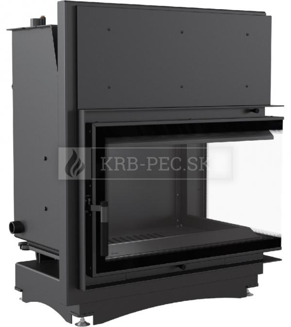 Kratki Zuzia 15 DECO P BS W teplovodná krbová vložka pravé bočné presklenie DECO krb-pec