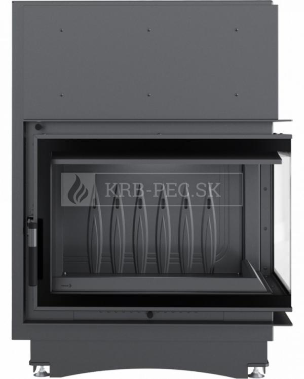 Kratki Zuzia EKO DECO BS P teplovzdušná krbová vložka pravé bočné presklenie DECO krb-pec