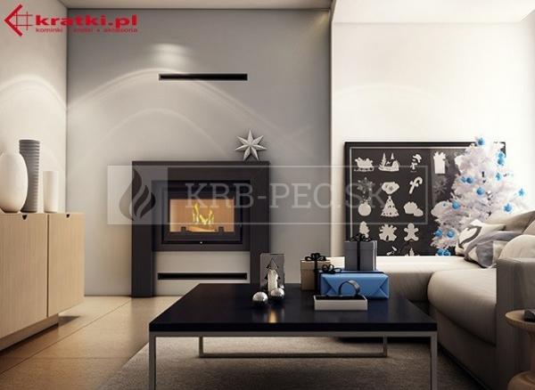 Kratki Oliwia 22 DECO W teplovodná krbová vložka s dizajnovým sklom krb-pec