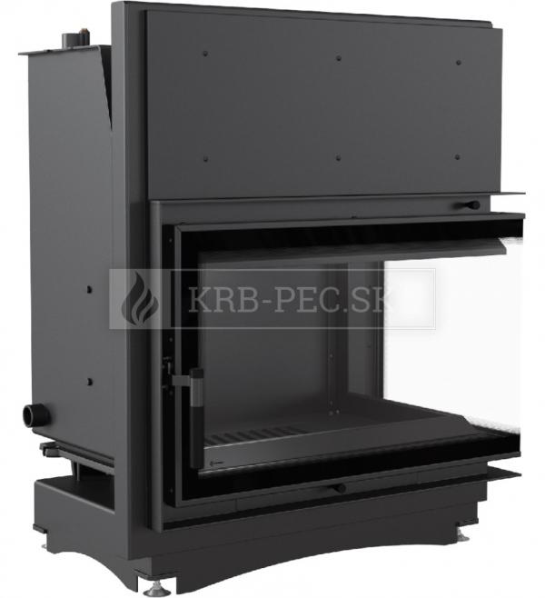 Kratki Oliwia 17 BS P DECO W teplovodná krbová vložka pravé bočné presklenie DECO krb-pec