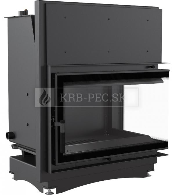 Kratki Oliwia 22 BS P DECO W teplovodná krbová vložka pravé bočné presklenie DECO krb-pec