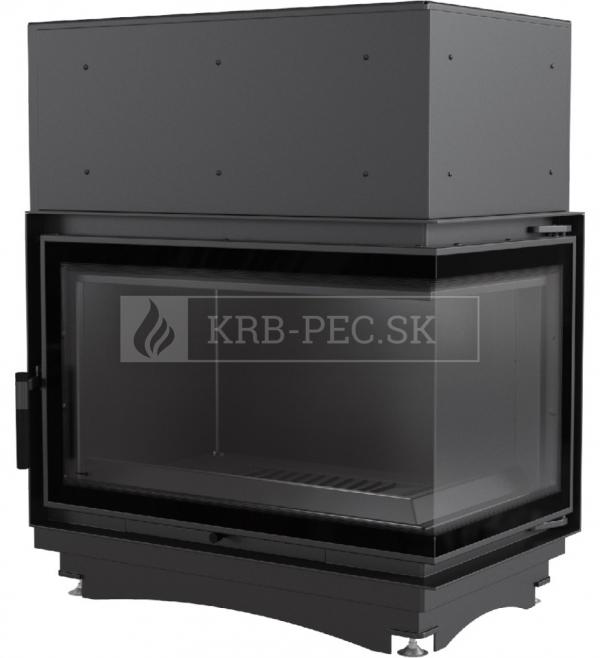 Kratki Oliwia 22 BS P DECO W teplovodná krbová vložka pravé bočné presklenie DECO krb-pec