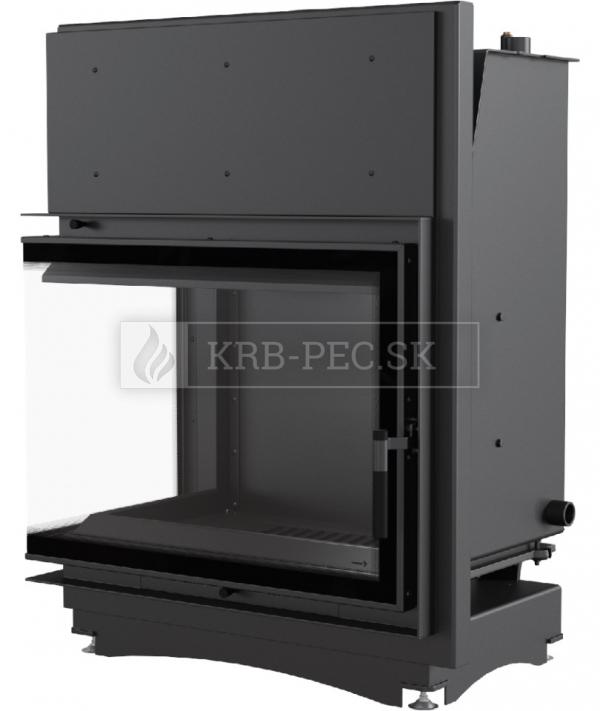 Kratki Amelia 24 BS L DECO W teplovodná krbová vložka ľavé bočné presklenie DECO krb-pec